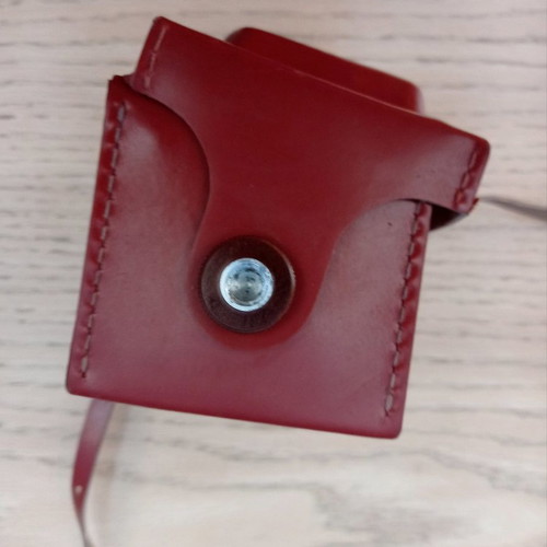 Lubitel 2 camera used with brown leather case