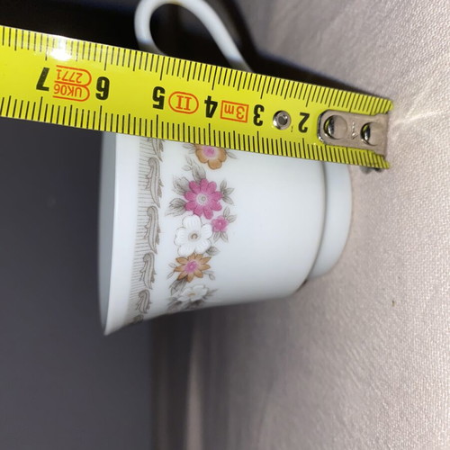 Vintage Fine China Coffee Tea Cup Set 9 Pieces like new