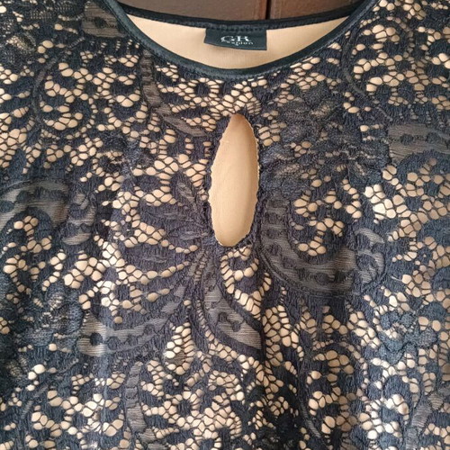Black lace dress with beige lining, - 5,00 - Vendora.cy Black lace dress with beige lining, - 5,00 - Vendora.cy
