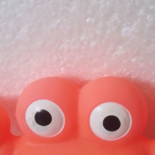 Bath toy crab silicone used, 10 cm