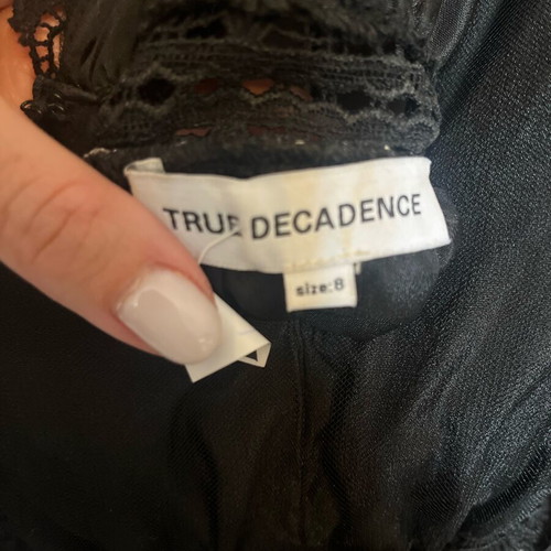 True Decadence black dress like new, size S
