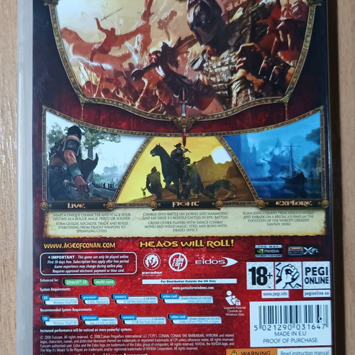 Age of Conan Hyborian Adventures PC like new