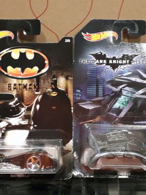 Αυτοκινητάκια Hot Wheels Batman σειρά 4 τεμάχια καινούργια σε blister