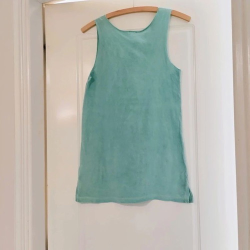 Ovs sleeveless top aqua long XS used, everyday wear