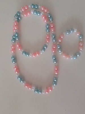 Necklace and bracelet set new, multicolor summer style