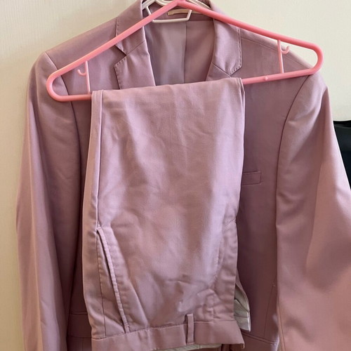Pink suit medium EU size 46/48 like new