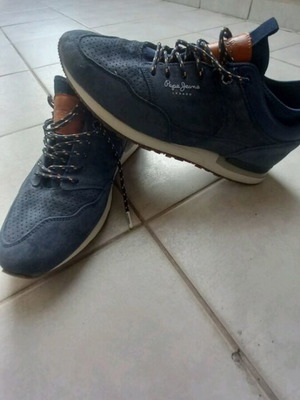 Pepe Jeans Boston Treck shoes like new, size 43, blue