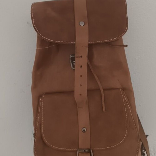 Leather backpack like new from closed store