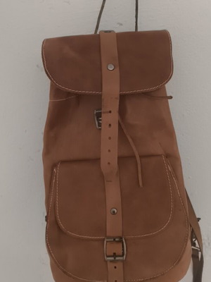 Leather backpack like new from closed store