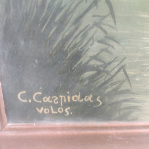 Oil paintings by C.Carpidas used, excellent condition, 76x64 cm