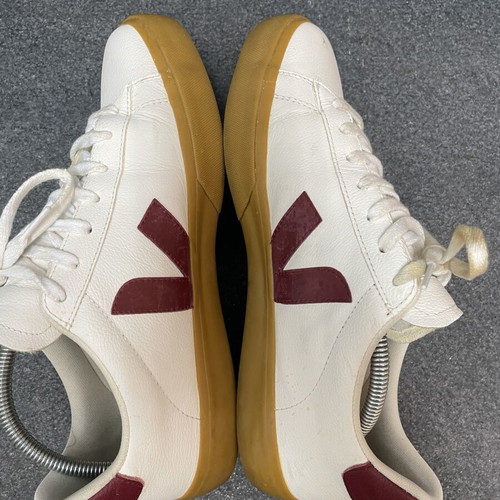 Veja sneakers size 44 like new, white and burgundy