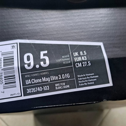 Mag Elite 3.0 FG football shoes Under Armour like new, size 43, white and green