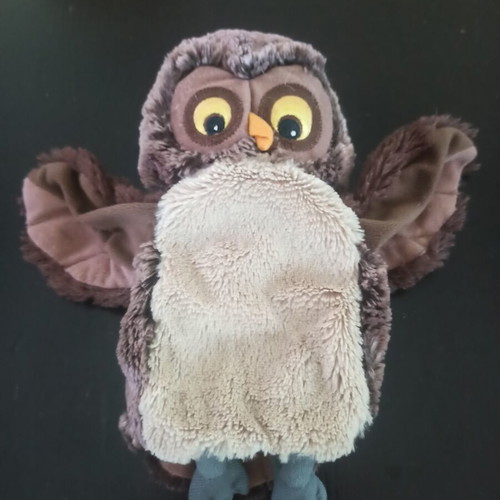 Owl hand puppet in like new condition