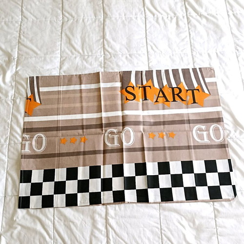Single bed sheet set new 100% cotton with car figures and 1 pillowcase