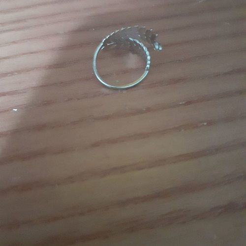 Silver Leaf-Shaped Ring new, fits all sizes