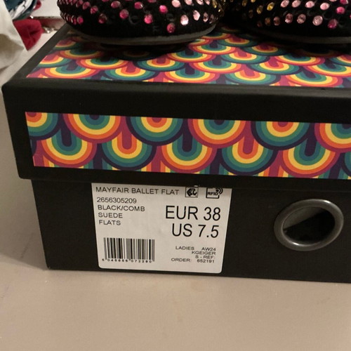 Kurt Geiger Mayfair Ballet Flats like new, multicolor