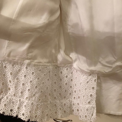 Jupe white jacket with lace inside L