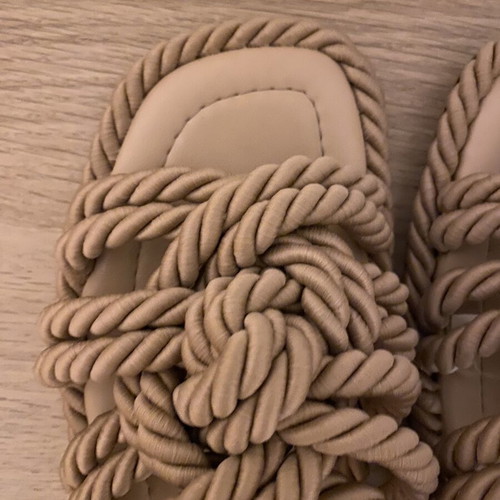 Zara summer slippers like new, beige, size 39