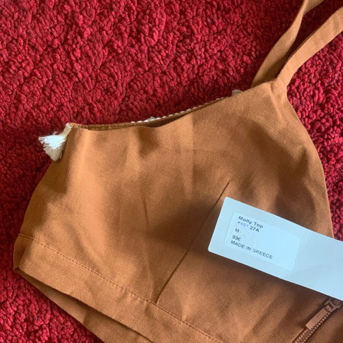 Arpyes Molly Boho Top new, terracotta, size M