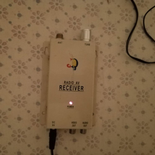 Wireless audio and video receiver with power supply