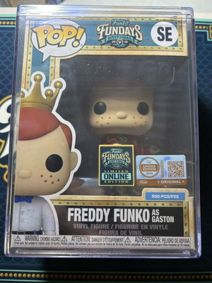 Funko Pop Freddy Funko като Gaston 2026 Fundays Online Grail LE 500 нов