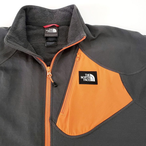 The North Face fleece jacket like new, size S-M, gray and orange