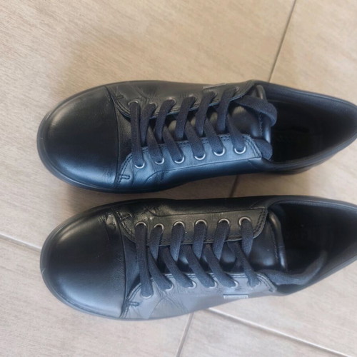 Ecco leather sneakers black size 40 like new