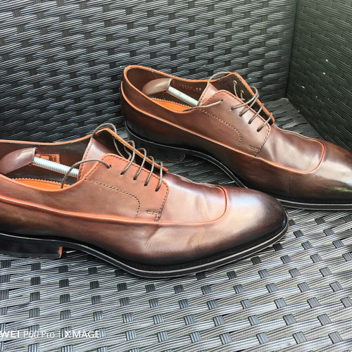 Santoni elegant shoes used, size 46, brown