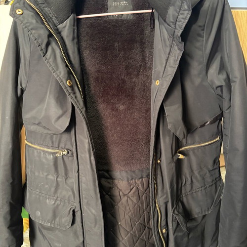 Zara jacket used, black, size M with small tear