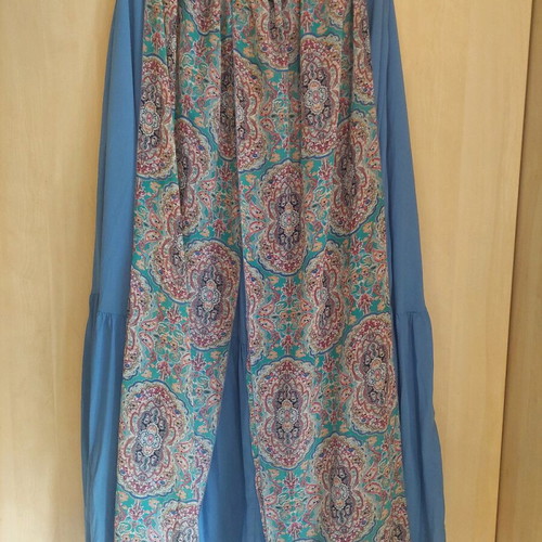 ZIC ZAC Long Maxi Multifunctional Dress like new, multicolor and turquoise