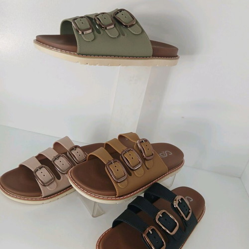 Women's slippers new black and beige