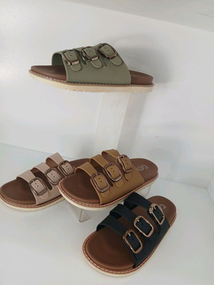 Women's slippers new black and beige