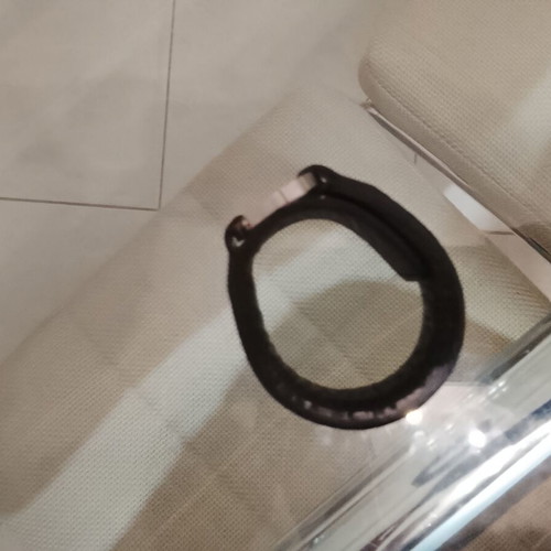 Leather bracelet Dyrberg/Kern unisex like new, black, 22 cm
