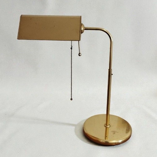 Brass table lamp Sölken Leuchten used, 1970s