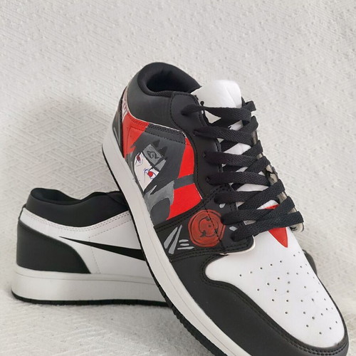 Men's hand-painted Naruto athletic shoes size 44