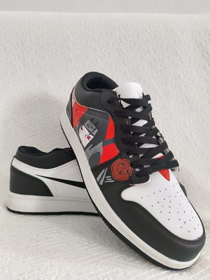 Men's hand-painted Naruto athletic shoes size 44