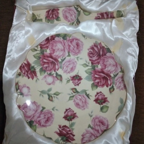 Vintage Aspe porcelain cake platter