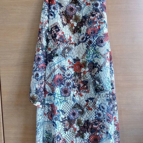 Floral Kimono Caftan with Long Fringes like new