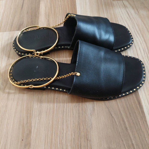 Handmade Italian sandals with ankle bracelet, size 38, like new