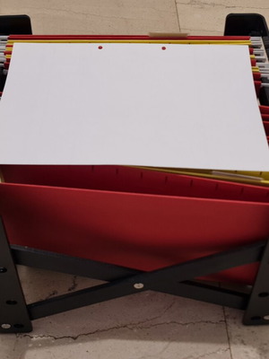 A4 Hanging Folder Base used with spare folders