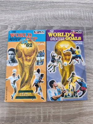World Cup video cassettes used, rare, set of 2