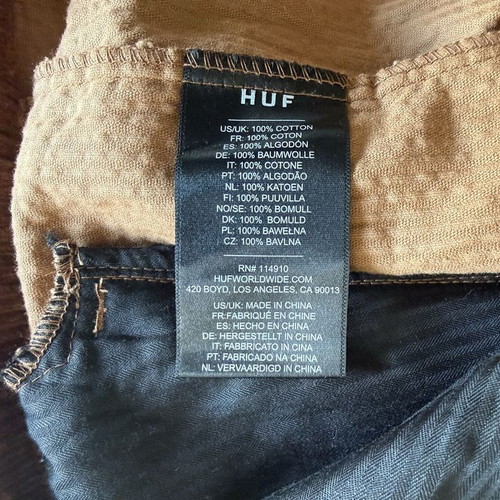 HUF Vandenberg Corduroy Jacket used, men's size M, 100% cotton