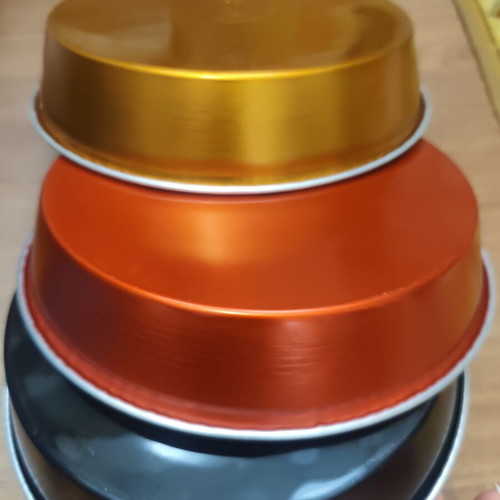 Set of 3 round baking pans 22 cm new