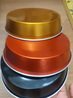 Set of 3 round baking pans 22 cm new
