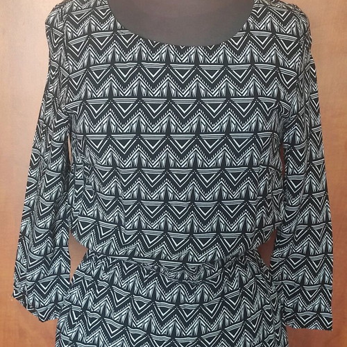H&M Divided mini dress with geometric pattern like new