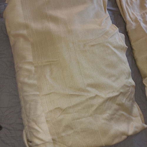 Beige solid color curtains 2.40m