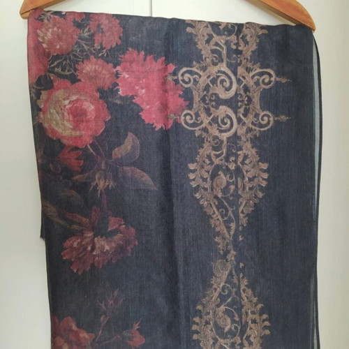 Doca scarf new blue-red