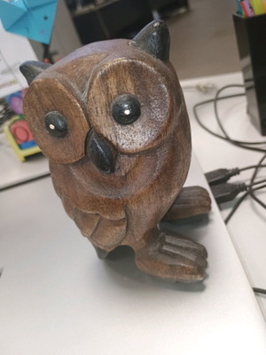 Ξύλινη κουκουβάγια χειροποίητη σαν καινούργιο