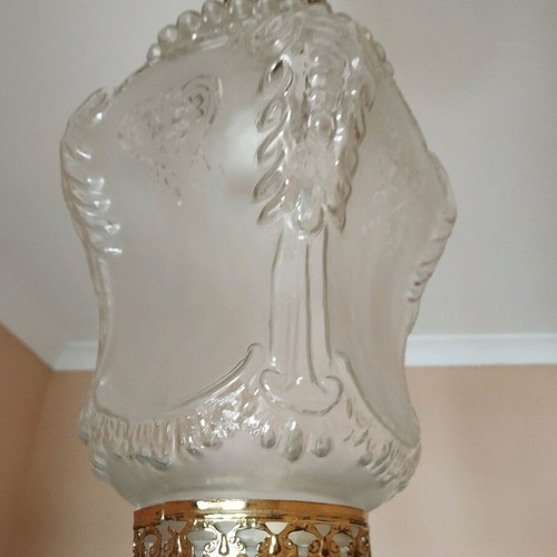 Ceiling light transparent with designs like new
