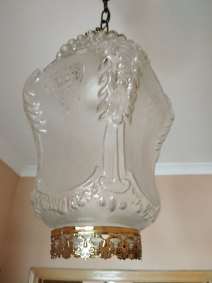 Ceiling light transparent with designs like new
